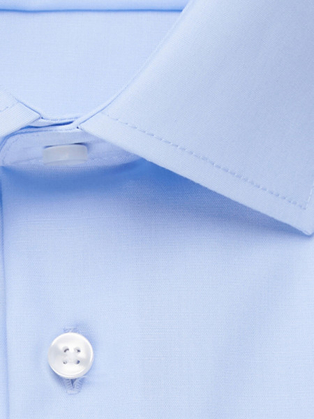 SEIDENSTICKER Slim Fit Chemise Bleu clair Business Kent Popeline - Vue 3
