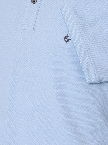 CASAMODA Polo Bleu clair Extrafeine Qualität - Vue 2