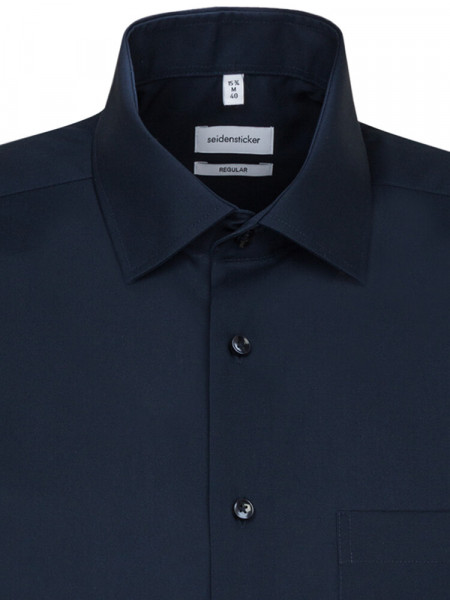 SEIDENSTICKER Regular Fit Chemise Marine Business Kent Popeline - Vue 2