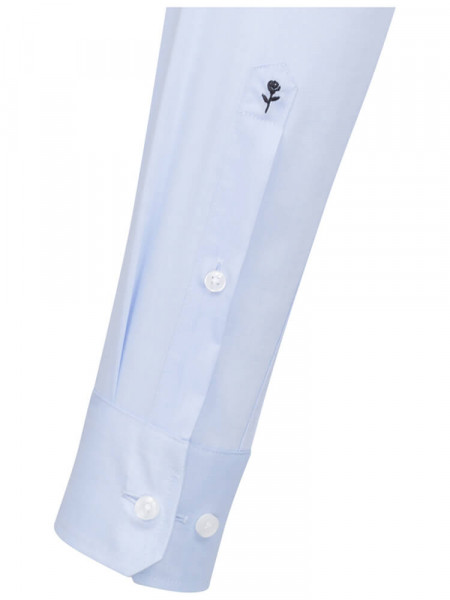 SEIDENSTICKER Regular Fit Chemise Bleu clair Business Kent Chambray - Vue 1