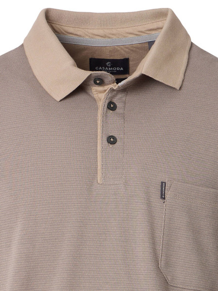 CASAMODA Polo Beige clair Piqué - Vue 1