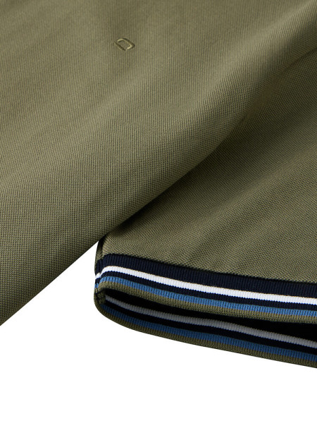 OLYMP Polo Vert foncé Piqué - Vue 1