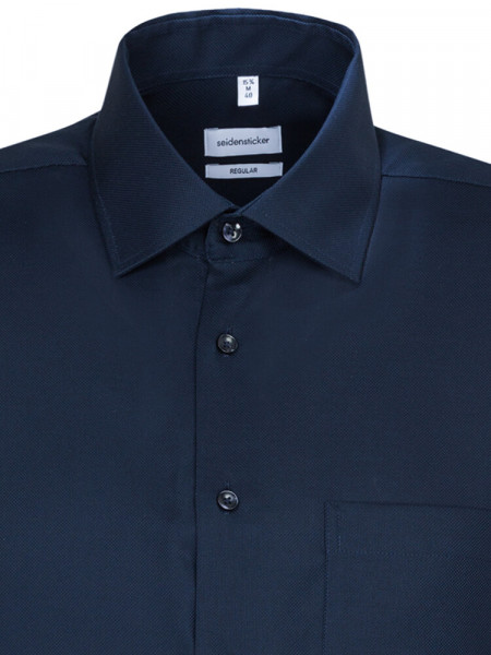 SEIDENSTICKER Regular Fit Chemise Marine Business Kent Struktur - Vue 2