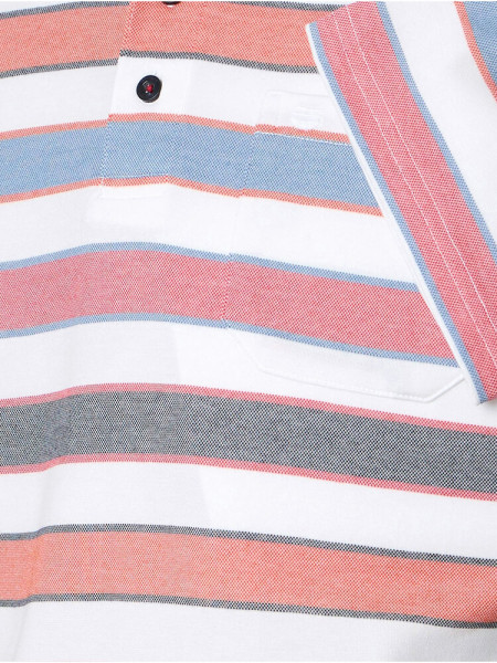 REDMOND Polo Rouge Natté - Vue 2