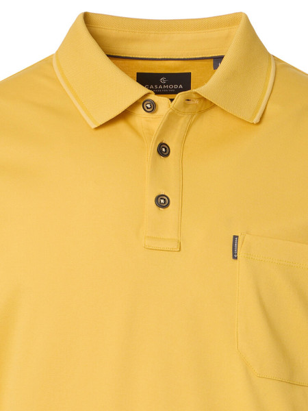 CASAMODA Polo Jaune Piqué - Vue 1