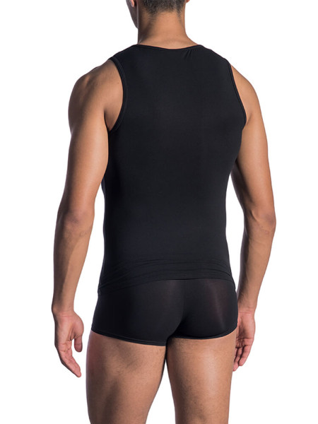 OLAF BENZ Regular Fit Noir Microfaser