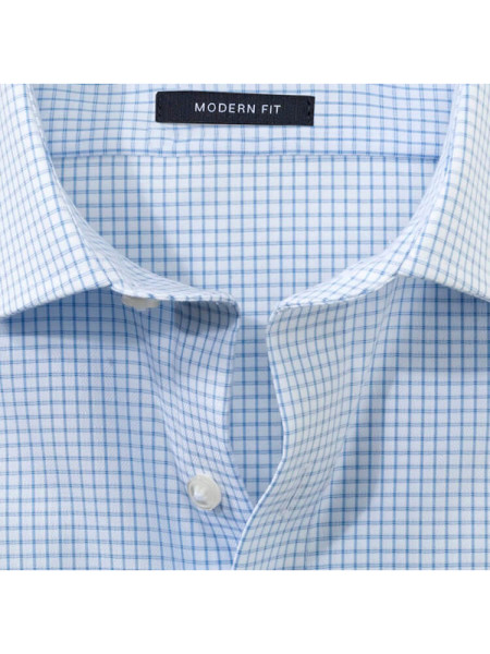 OLYMP Regular Fit Chemise Bleu clair Global Kent Twill