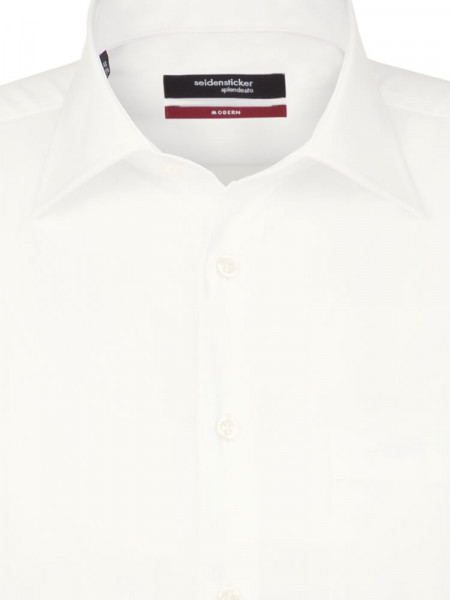 SEIDENSTICKER Regular Fit Chemise Beige clair Business Kent Popeline - Vue 2