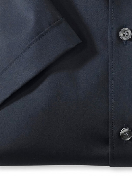 OLYMP Slim Fit Chemise Marine New York Kent Uni Stretch - Vue 2