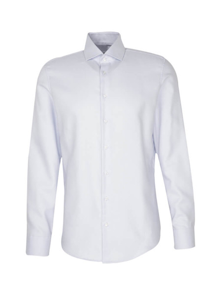 SEIDENSTICKER Slim Fit Chemise Bleu clair Kent Struktur