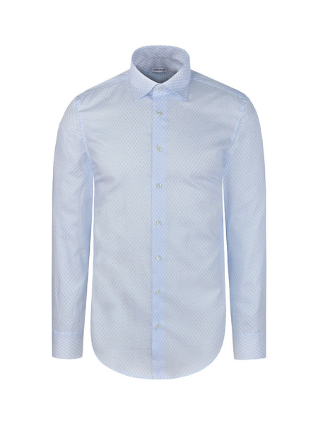 SEIDENSTICKER Slim Fit Chemise Bleu clair New Kent Struktur