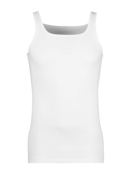 HUBER Regular Fit Blanc Feinripp - Vue 1