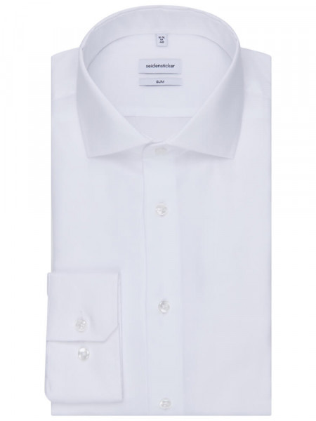 SEIDENSTICKER Slim Fit Chemise Blanc Haifisch Oxford - Vue 4