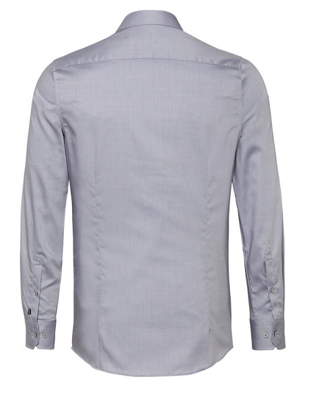 PURE Slim Fit Chemise Gris Haifisch Twill