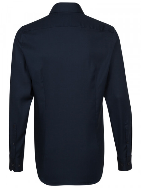 SEIDENSTICKER Slim Fit Chemise Bleu foncé Business Kent Struktur