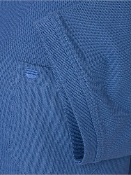 REDMOND Polo Bleu fumé Piqué - Vue 2