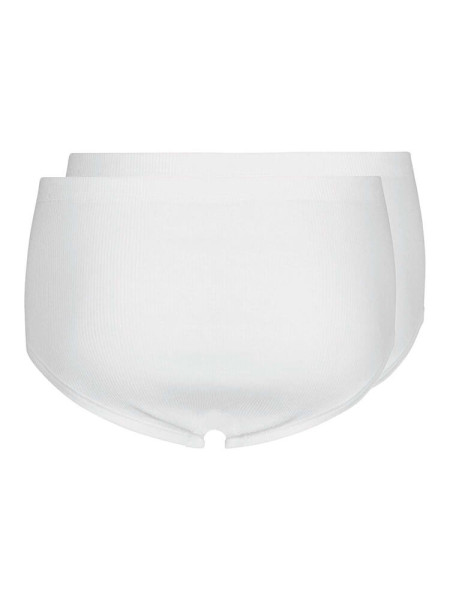 HUBER Regular Fit Blanc Doppelrippenstich