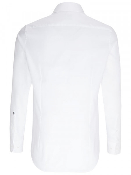 SEIDENSTICKER Slim Fit Chemise Blanc Haifisch Oxford