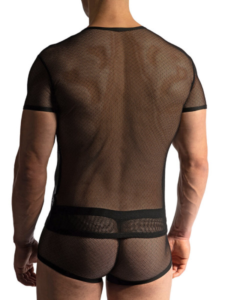 MANSTORE Regular Fit Noir Microfaser