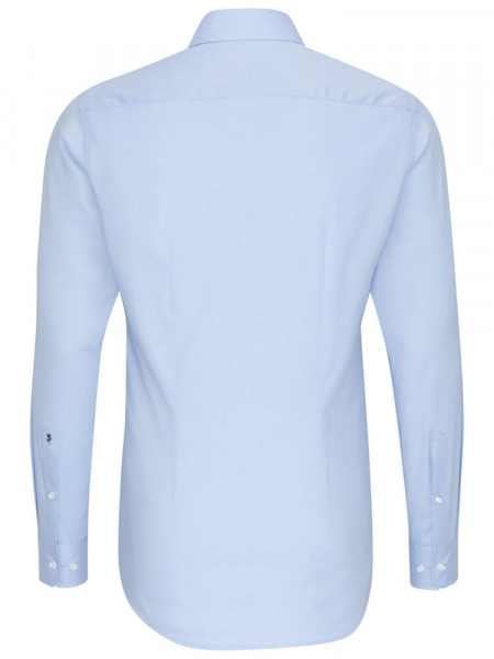 SEIDENSTICKER Extra Slim Fit Chemise Bleu clair Business Kent Fil à Fil