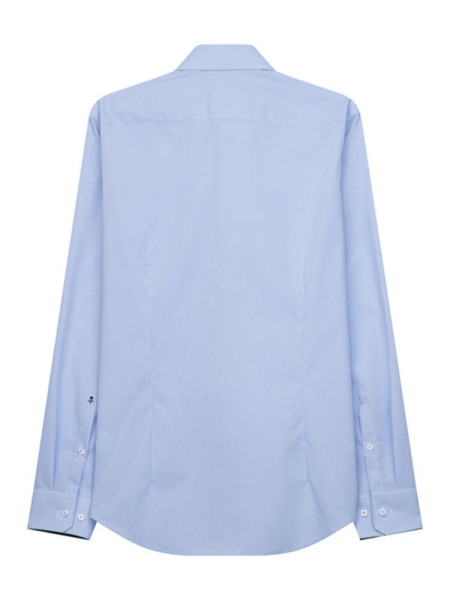 SEIDENSTICKER Slim Fit Chemise Bleu moyen Business Kent Popeline
